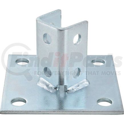 713113 by GLOBAL INDUSTRIAL - Global Industrial 1-5/8" Post Base P2072asqeg, Electro-Galvanized, Sq