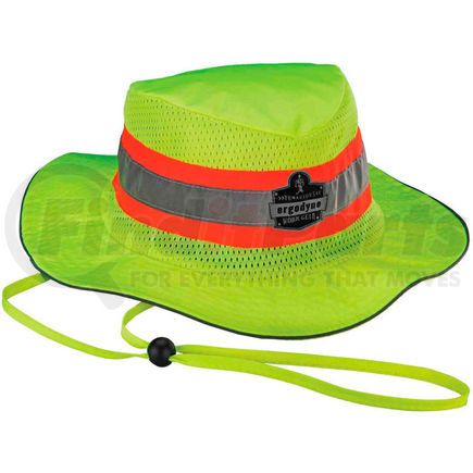 12595 by ERGODYNE - 12595 Chill-Its&#174; 8935MF Evaporative Headwear Hi-Vis Ranger Hat w/MF, Lime, L/XL