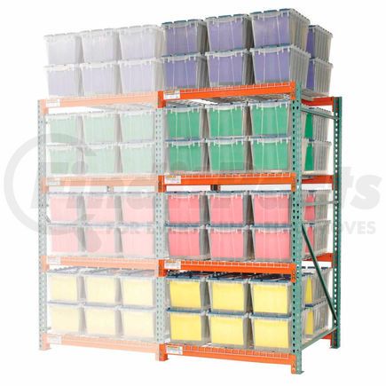 258219N by GLOBAL INDUSTRIAL - Global Industrial&#8482; Record Storage Rack Add-On Letter Polyethylene Box 48"W x 48"D x 96"H