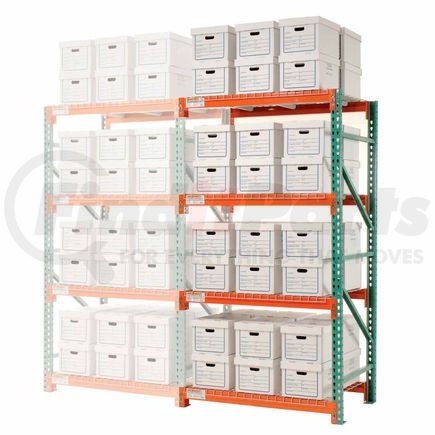 258207N by GLOBAL INDUSTRIAL - Global Industrial&#8482; Record Storage Rack Add-On Letter Legal 48"W x 36"D x 96"H