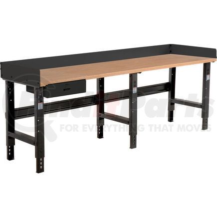 319082ABK by GLOBAL INDUSTRIAL - Global Industrial&#153; 96 x 30 Adj Height Workbench w/Drawer, Black- Shop Top Square Edge Top