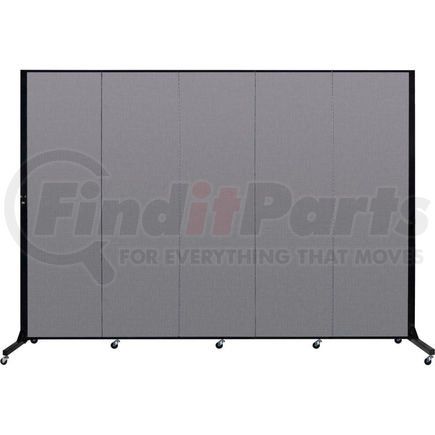 BFSL685-DG by SCREENFLEX - Screenflex 5 Panel Light-Duty Portable Room Divider, 6'5"H x 9'5"L, Fabric Color: Stone