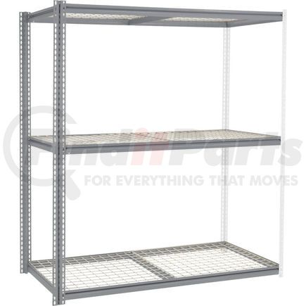 581066GY by GLOBAL INDUSTRIAL - Global Industrial&#153; High Cap. Add-On Rack 72Wx48Dx96H 3 Levels Wire Deck 1000 Lb. Per Level GRY