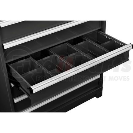 316073 by GLOBAL INDUSTRIAL - Global Industrial&#8482; Dividers for 6"H Drawer of Modular Drawer Cabinet 36"Wx24"D, Black