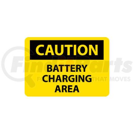 C97RB by NATIONAL MARKER COMPANY - NMC C97RB OSHA Sign, Caution Battery Charging Area, 10" X 14", Yellow/Black