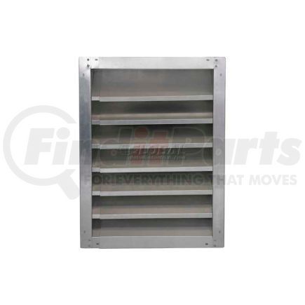 GAFL 36-2436 by AIR CONDITIONING PRODUCTS CORP - High Galvanized Fixed-Height Adjustable Width Louver 36" - GAFL 36-2436