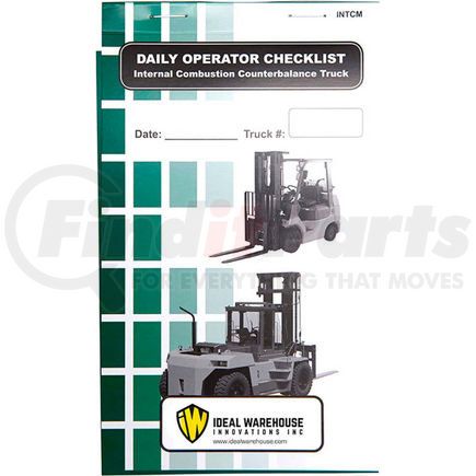 70-1075 by IRONGUARD SAFETY PRODUCTS - Replacement Checklist 70-1075 for Ideal Warehouse Propane Counterbalance Forklift Checklist Caddy