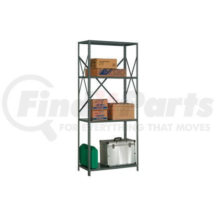 562186A by GLOBAL INDUSTRIAL - Global Industrial&#8482; Steel Shelving 18 Ga 48"Wx12"Dx85"H Open Clip Style 4 Shelf