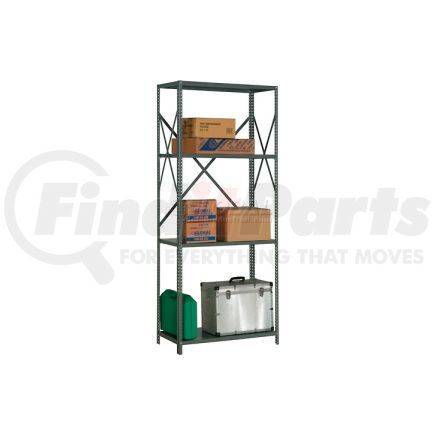 562189A by GLOBAL INDUSTRIAL - Global Industrial&#8482; Steel Shelving 18 Ga 48"Wx30"Dx85"H Open Clip Style 4 Shelf