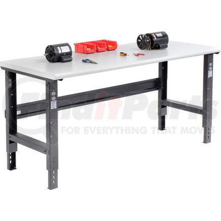183991BK by GLOBAL INDUSTRIAL - Global Industrial&#153; 72x30 Adjustable Height Workbench C-Channel Leg - Laminate Safety Edge Black