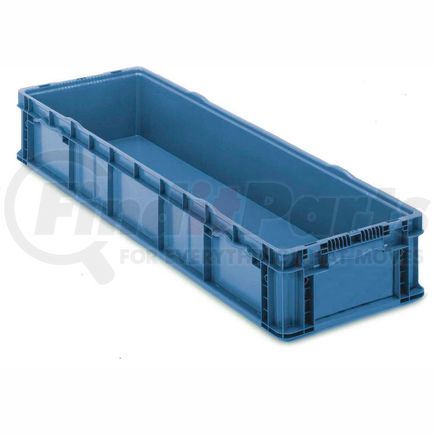 NXO4815-7BLUE by LEWIS-BINS.COM - ORBIS Stakpak NXO4815-7 Plastic Long Stacking Container 48 x 15 x 7-1/2 Blue