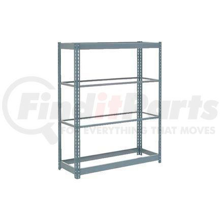 255624 by GLOBAL INDUSTRIAL - Global Industrial&#8482; Heavy Duty Shelving 48"W x 18"D x 72"H With 4 Shelves - No Deck - Gray