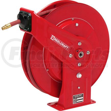 7670 OLP by REELCRAFT - Reelcraft 7670 OLP 3/8"x70' 300 PSI Heavy Duty Spring Retractable Low Pressure Hose Reel