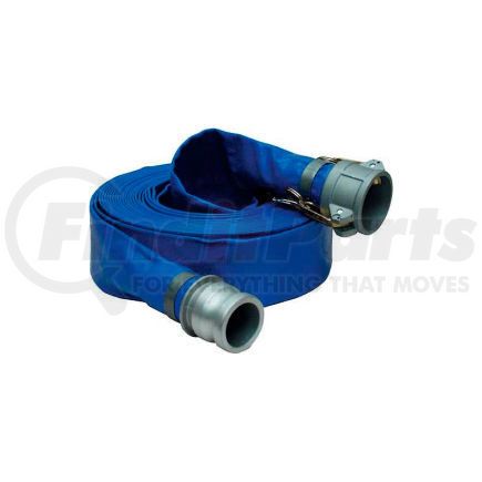 98138053 by APACHE - Apache 98138053 2" x 100' PVC Lay Flat Discharge Hose w/C x E Aluminum Cam & Groove Fittings