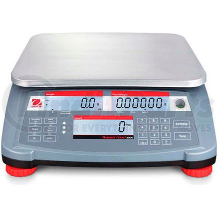 30031790 by OHAUS CORPORATION - Ohaus&#174; Ranger Count 3000 Compact Digital Counting Scale 30lb x 0.001lb 11-13/16" x 8-7/8"