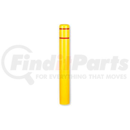 CL1386-A by ENCORE COMMERCIAL PRODUCTS INC - Post Guard&#174; Bollard Cover CL1386-A, 7"Dia. X 60"H, Yellow W/Red Tape