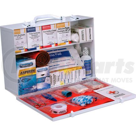 90573 by ACME UNITED - First Aid Only&#153; 90573 2 Shelf First Aid Kit w/Meds, ANSI Compliant, Class B+, Metal Cabinet