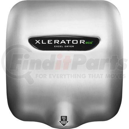 704166 by EXCEL DRYER - XleratorEco&#174; Automatic No Heat Hand Dryer, Brushed Stainless Steel, 208-227V