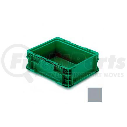 NXO1215-5-GY by LEWIS-BINS.COM - ORBIS Stakpak NXO1215-5 Modular Straight Wall Container, 12"L x 15"W x 5"H, Gray