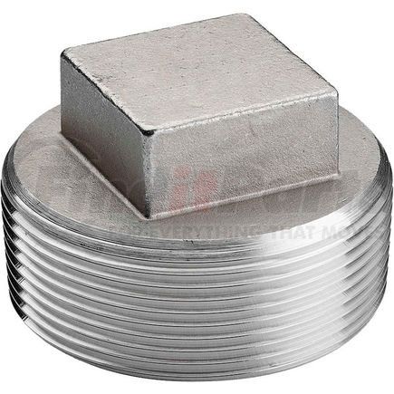 K417-24 by MERIT BRASS - 1-1/2 In. 304 Stainless Steel Plug - MNPT - Class 150 - 300 PSI - Import