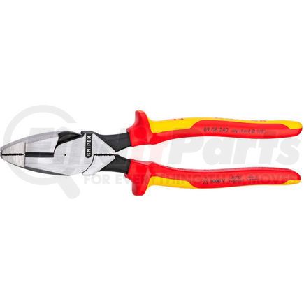 0908240SBA by KNIPEX - KNIPEX&#174; New England High Leverage Combo Linesman Pliers, 1000V Insulated 9-1/2" OAL