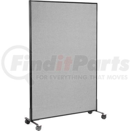 694960MGY by GLOBAL INDUSTRIAL - Interion&#174; Mobile Office Partition Panel, 48-1/4"W x 75"H, Gray