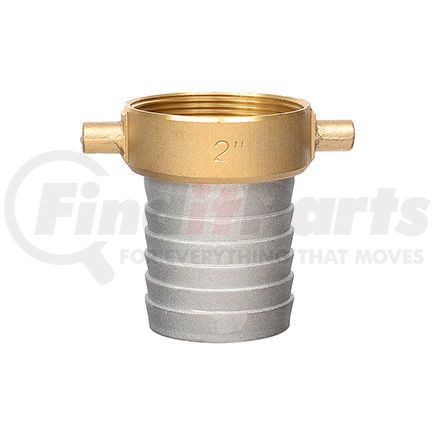 43076000 by APACHE - Apache 43076000 2" Aluminum Female Short Shank Coupling w/ Brass Nut