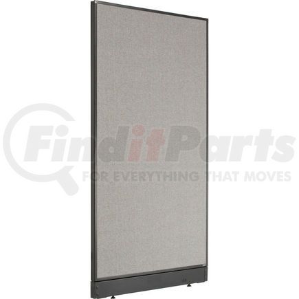 238635NGY by GLOBAL INDUSTRIAL - Interion&#174; Non-Electric Office Partition Panel with Raceway, 36-1/4"W x 64"H, Gray