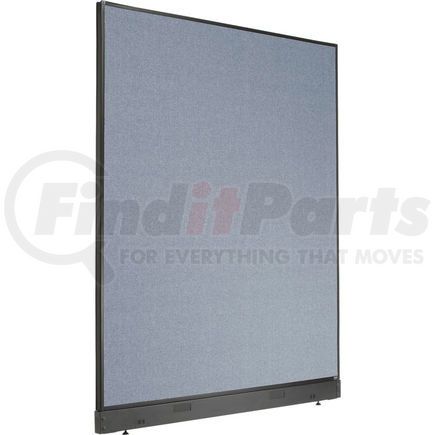 238640PBL by GLOBAL INDUSTRIAL - Interion&#174; Office Partition Panel with Pass-Thru Cable, 60-1/4"W x 76"H, Blue