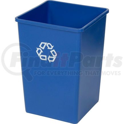 FG395873BLUE by RUBBERMAID - Rubbermaid&#174; Recycling Can, 35 Gallon, Blue