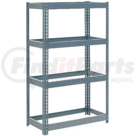 255640 by GLOBAL INDUSTRIAL - Global Industrial&#153; Extra Heavy Duty Shelving 36"W x 24"D x 72"H With 4 Shelves, No Deck, Gray