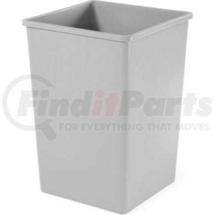 FG395800GRAY* by RUBBERMAID - 35 Gallon Square Rubbermaid Waste Receptacle - Gray