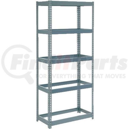 601872 by GLOBAL INDUSTRIAL - Global Industrial&#153; Extra Heavy Duty Shelving 36"W x 12"D x 84"H With 5 Shelves, No Deck, Gray