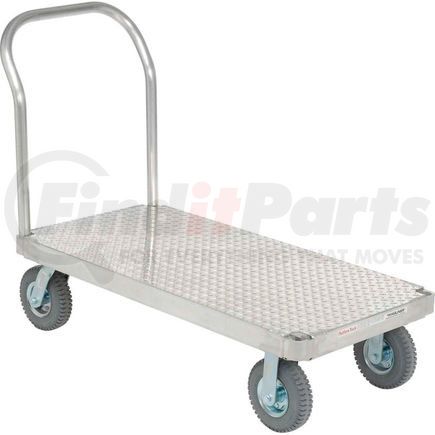 585471T by GLOBAL INDUSTRIAL - Magliner&#174; Aluminum Platform Truck with Diamond Deck 60 x 30 1200 Lb. Cap.