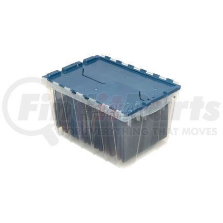 66486FILEB by AKRO MILS - Akro-Mils&#174; Clear Attached Lid Container 66486FILEB w/File Rails - 21-1/2"L x 15"W x 12-1/2"H