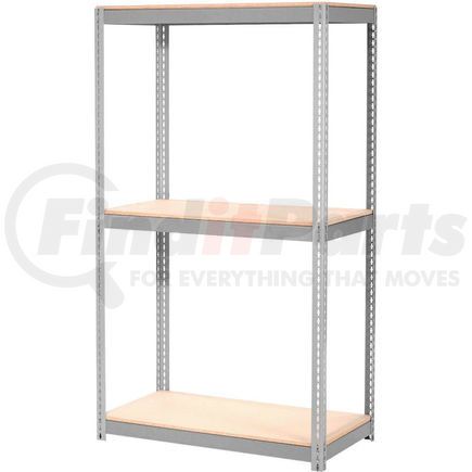 785560GY by GLOBAL INDUSTRIAL - Global Industrial&#153; Expandable Starter Rack 48x24x84 3 Level Wood Deck 1500 lb. Cap Per Deck GRY