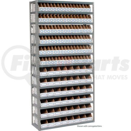 235030 by GLOBAL INDUSTRIAL - Global Industrial&#153; Steel Open Shelving 13 Shelves No Bin - 36x12x73