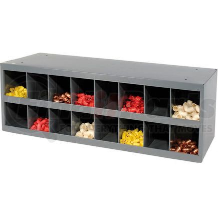 353-95 by DURHAM - Durham Steel Storage Parts Bin Cabinet 353-95 Open Front - 16 Compartments