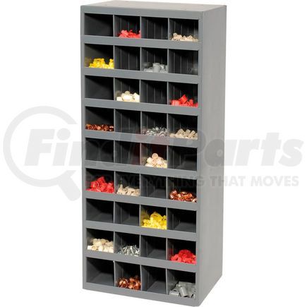 358-95 by DURHAM - Durham Steel Storage Parts Bin Cabinet 358-95 Open Front - 36 Compartments