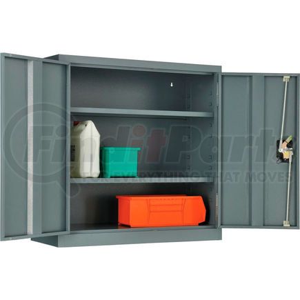 269876GY by GLOBAL INDUSTRIAL - Global Industrial&#8482; Wall Storage Cabinet Assembled 30"W x 12"D x 30"H Gray