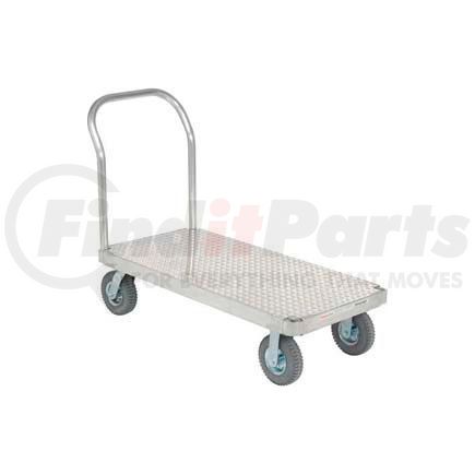 585463T by GLOBAL INDUSTRIAL - Magliner&#174; Aluminum Platform Truck with Diamond Deck 48 x 24 1200 Lb. Cap.