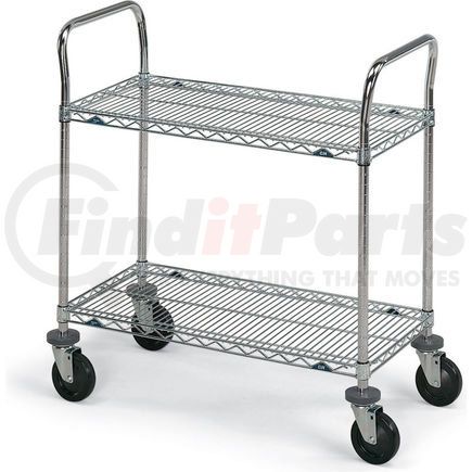 5432100 by METRO - Metro&#174; SUPER ERECTA&#174; Stainless Steel Wire Utility Carts - 36" Wx24" D Shelf