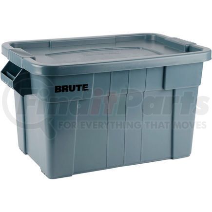 FG9S3100GRAY by RUBBERMAID - Rubbermaid 20 Gallon Brute Tote with Lid FG9S3100GRAY - 27-7/8 x 17-3/8 x 15-1/8 - Gray