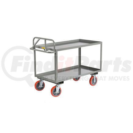 ERGL-2436-8PYBK by LITTLE GIANT - Little Giant&#174; Shelf Truck, 2 Tray Shelves, 24"Wx36"L, 3600 Lbs. Cap.