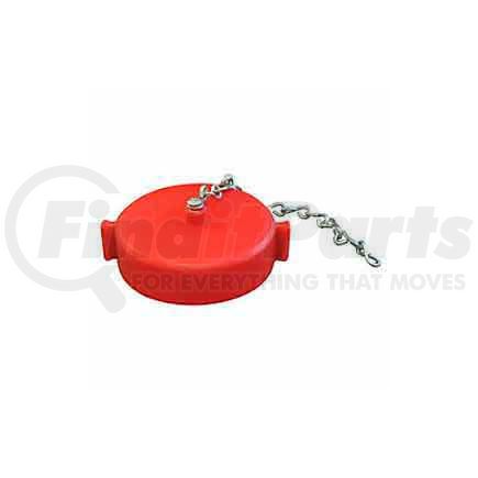 664-252 by MOON AMERICAN INC - Fire Hose Red Hose Cap - 2-1/2 In. NH - Plastic