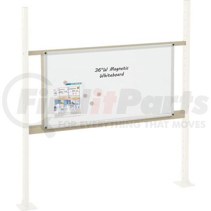 319178TN by GLOBAL INDUSTRIAL - Global Industrial&#153; Panel Kit for 48"W Workbench with 36"W Whiteboard, Mounting Rail - Tan