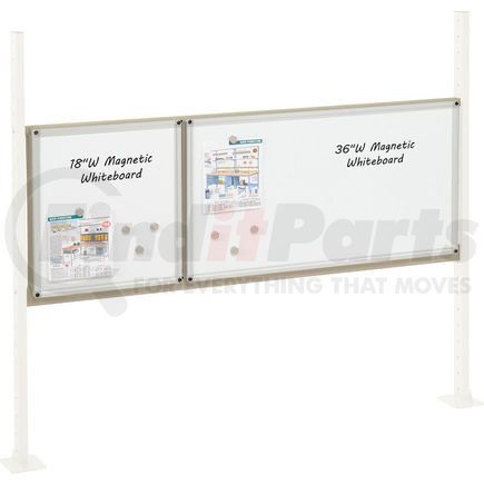 319180TN by GLOBAL INDUSTRIAL - Global Industrial&#153; Panel Kit for 60"W Workbench - 18"W and 36"W Whiteboard, Mounting Rail Tan