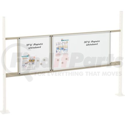 319179TN by GLOBAL INDUSTRIAL - Global Industrial&#153; Panel Kit for 72"W Workbench - 18"W and 36"W Whiteboard, Mounting Rail Tan