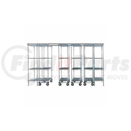 B2177931 by GLOBAL INDUSTRIAL - Space-Trac 6 Unit Storage Shelving Chrome 48"W x 21"D x 74"H - 14 Ft.