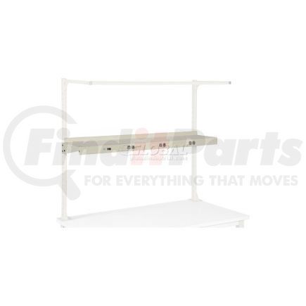 249294TN by GLOBAL INDUSTRIAL - Global Industrial&#153; Cantilever Upper Steel Shelf with 6 Single Outlets 48"W - Tan